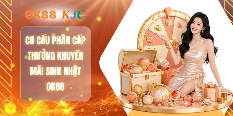 Cơ cấu phân cấp thưởng khuyến mãi sinh nhật OK88